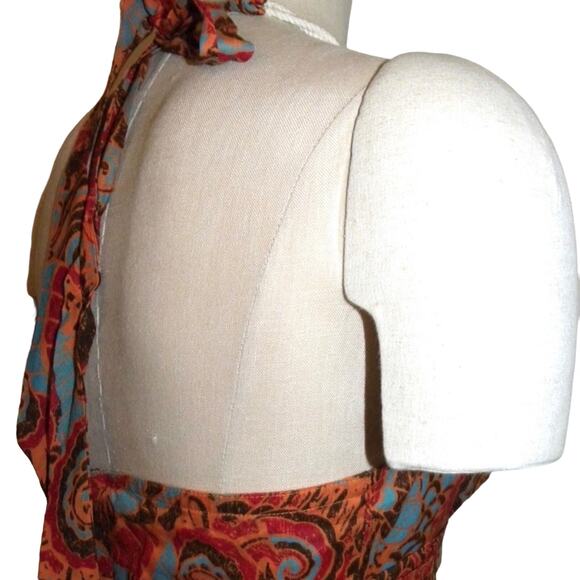 ANTHROPOLOGIE Moulinette Souers Batik Halter Dress | NWOT 6 - Picture 5 of 9